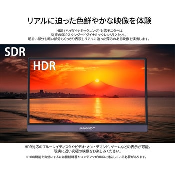 タッチパネル対応液晶ディスプレイ 15.6型/1920×1080/miniHDMI×1、USB Type-C×2/ブラック/スピーカー：無 JAPANNEXT