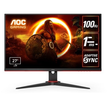27G2E1/11 Q[~OtfBXvC 27^/1920~1080/HDMIADisplayPort/ubN/Xs[J[FȂ AOC A`OA Ki2K/FHD(Full-HD) IPS 54851827