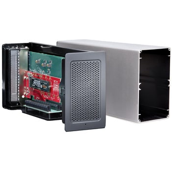 2TBT3-PCIE-ENCLOSURE PCIe外付けケース/Thunderbolt 3接続/2x PCI Express 3.0  x16/8K/4Kビデオ出力/ビデオカード ネットワークカード 拡張 1個 StarTech.com 【通販モノタロウ】