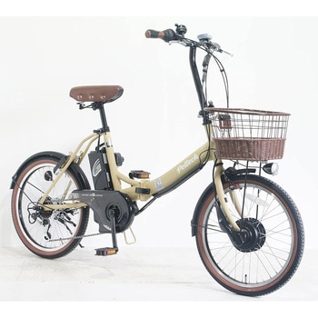 防災サイクル 12Ahバッテリー仕様 20型6段変速付ノンパンク折り畳み電動アシスト自転車 北欧スタイルカラー 【簡易組立品】 PELTECH(ペルテック)