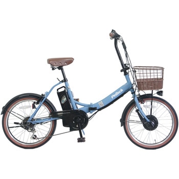 防災サイクル 12Ahバッテリー仕様 20型6段変速付ノンパンク折り畳み電動アシスト自転車 北欧スタイルカラー 【簡易組立品】 PELTECH(ペルテック)