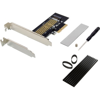 NVMeSSDをPCI Express接続に変換するボード NVNeのGETA エアリア