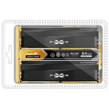 DDR-5600 ゲーミングメモリ RGB 32GBx2 BK シリコンパワー(Silicon Power)