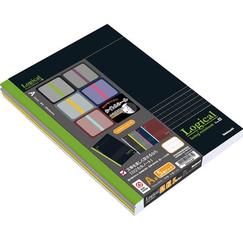 ロジカルノート セミB5 バイカラー 5P ナカバヤシ