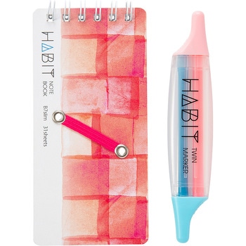 ハビット マーカー&ノート B7slim/2 ナカバヤシ