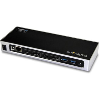デュアル4Kモニタ対応ドッキングステーション USB-C/USB-Aポート対応 2x HDMI/2x DisplayPlay/Mac &  Windows対応/6x USBポート
