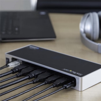 デュアル4Kモニタ対応ドッキングステーション USB-C/USB-Aポート対応 2x HDMI/2x DisplayPlay/Mac & Windows対応/6x USBポート StarTech.com