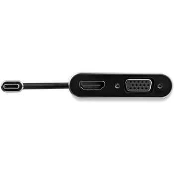 CDP2HDVGA USB-C-VGA/HDMI 変換ディスプレイアダプタ 2 in 1 USB Type