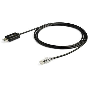 RJ45-USB Cisco互換コンソールケーブル 1.8m StarTech.com LANケーブル 【通販モノタロウ】 ICUSBROLLOVR