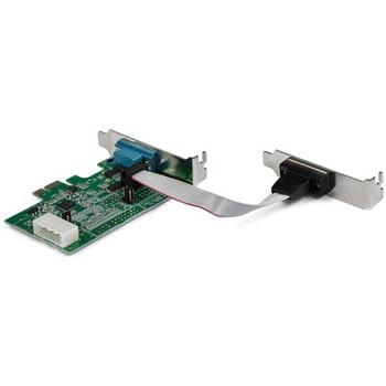 RS232Cシリアル2ポート増設PCIeカード 16950 UART ロープロファイル/標準プロファイル対応 921.4kbps Windows/Linux対応 StarTech.com