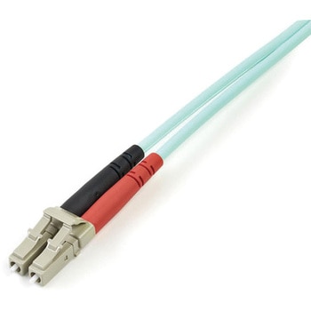 光ファイバー ケーブル/LC-LC/OM3 マルチモード/50/125μm/2芯/フルデュプレックス/100Gb/アラミド繊維/低煙ゼロハロゲン/アクア StarTech.com