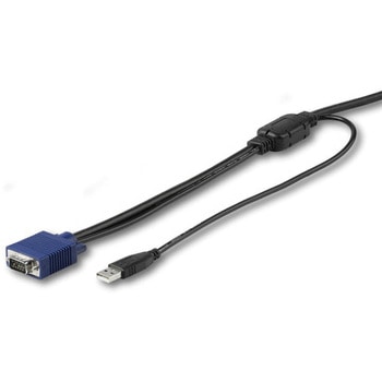パソコン自動切替器専用KVMケーブルラックマウント対応KVMコンソールドロワー用 VGA/USB接続CPU切替器ケーブル StarTech.com