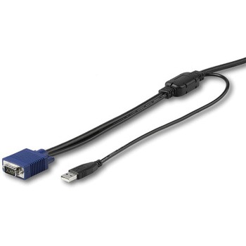 パソコン自動切替器専用KVMケーブルラックマウント対応KVMコンソールドロワー用 VGA/USB接続CPU切替器ケーブル StarTech.com