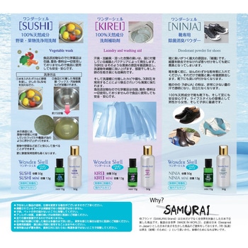 ワンダーシェル 洗濯機専用 除菌・消臭 KIREI 50g サンユー印刷