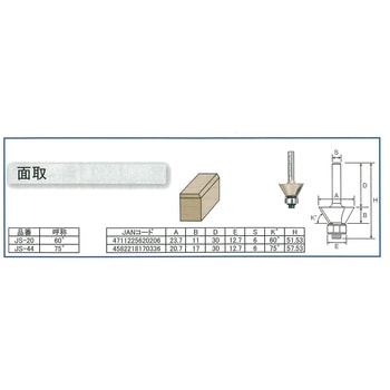 AR-TORI-JS-20 ARDEN トリマービット 面取 1個 ARDEN 【通販モノタロウ】