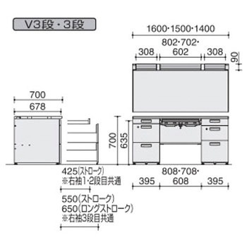 MXVデスクシステム 両袖 (配送・組立サービス付き) コクヨ