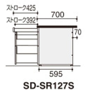 事務用デスクSR型 片袖デスク(配送・組立サービス付き) コクヨ