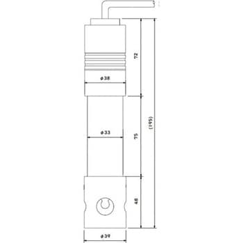 pH電極 流通型(ガラス複合電極) 富士精密電機 pH計/導電率計/イオン計関連品 【通販モノタロウ】