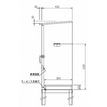 屋外ホース収納箱・架台付 報商製作所