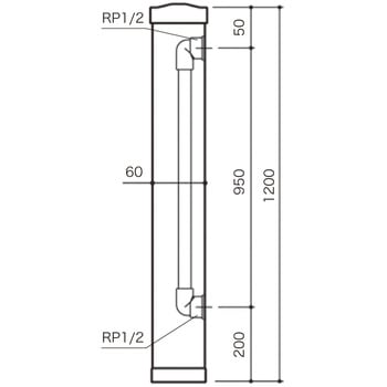 KVK 水栓柱支持金具 【Z5011WTFP-20】：住宅設備のプロショップDOOON