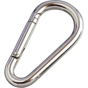 ステンレス ナス型カラビナ(環なし) 水本機械製作所