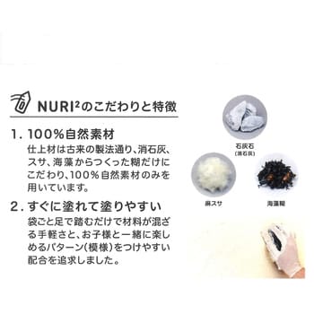 100%オーガニックしっくい DIY NURI2 1箱(18kg) 田川産業 【通販サイト