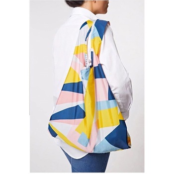 100% ペットボトル再生 折りたたみ エコバック KIND BAG