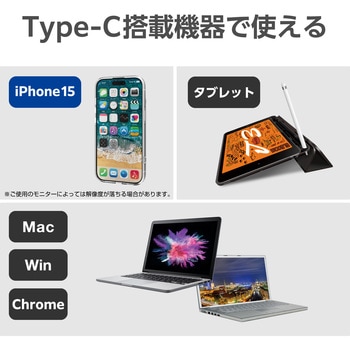 タイプC変換アダプタ HDMI&VGA-TypeC 映像変換 エレコム