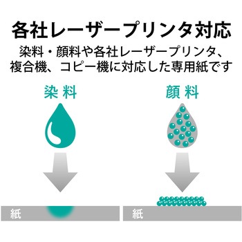 カラーレーザー用紙 両面印刷可 A4サイズ マット紙