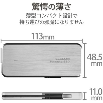 ESD-EC0960GWHR SSD 外付け ポータブル USB3.2(Gen1) ケーブル