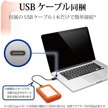 HDD (ハードディスク) 外付け ポータブル Rugged Mini IP67 防水 防塵 耐衝撃 LaCie