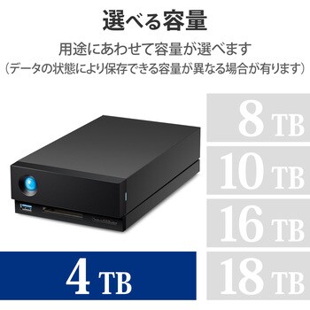 HDD (ハードディスク) 外付け LaCie 1big Dock Thunderbolt3 ×2 USB-A