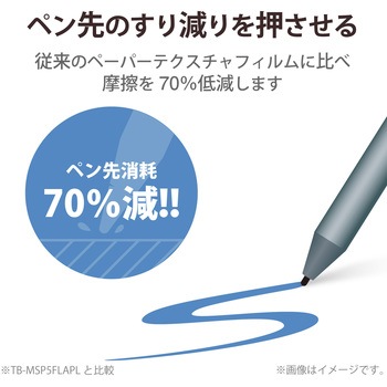 Surface Go2 保護フィルム ペーパーライク 反射防止 指紋防止 ケント紙タイプ エレコム