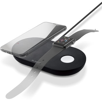 ワイヤレス充電器 スマホ充電器 Iphone充電器 Qi 規格対応 Apple Watch Airpods Microb ケーブル付 1m エレコム ワイヤレス充電器 通販モノタロウ