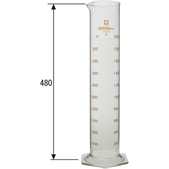 メスシリンダー ガラス 目盛付 スーパーグレード SIBATA(柴田科学)