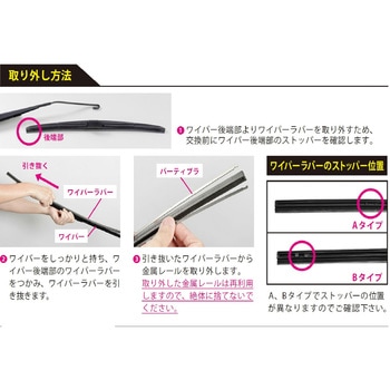 撥水コートワイパー替ゴム NWB(日本ワイパブレード)