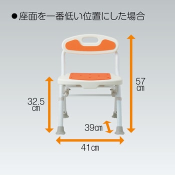 FKW-02-A 福浴 折たたみコンパクトシャワーチェア 1台 サテライト 【通販モノタロウ】