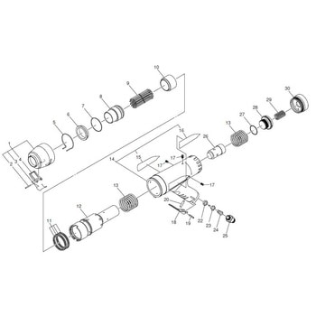 ジェットタガネ JEX-2800A 部品 日東工器