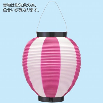 ポリ夏目八寸丸提灯(コンビ) コジマ屋