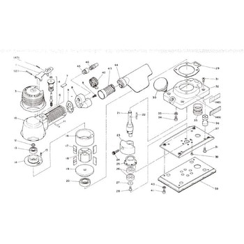 オービタルサンダー OSS-70A 部品 - 日東工器