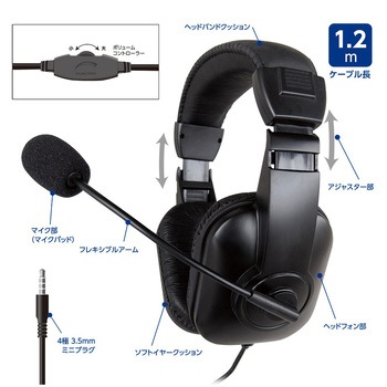 4極ヘッドセット ナカバヤシ
