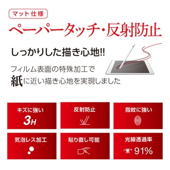 iPad10.2フィルム ペーパータッチ ナカバヤシ