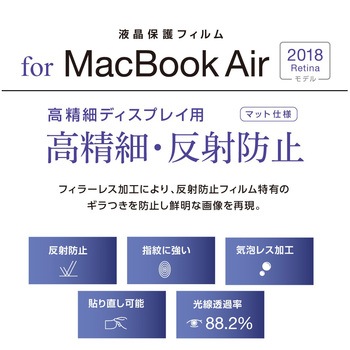 MacBookAir2018用 高精細反射防止 ナカバヤシ