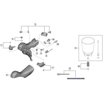 Amazon | シマノ(SHIMANO) リペアパーツ ブラケットカバー (左右