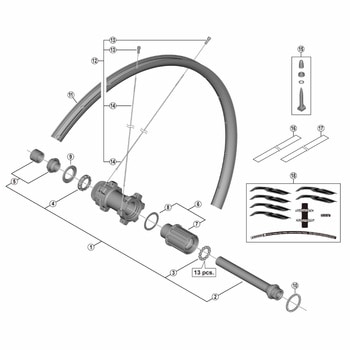 WH-RS370 フリーホイール部組立品 SHIMANO(シマノ)