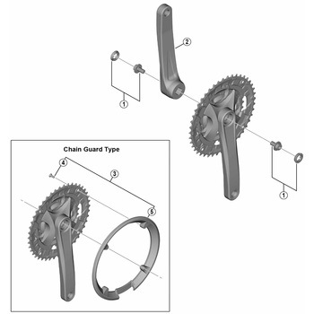 FC-MT101 左クランク 175mm SHIMANO(シマノ)
