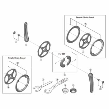 Y0GD03010 FC-E5010 右クランク 175mm 1個 SHIMANO(シマノ) 【通販