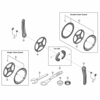 Y0GD03110 FC-E5010 左クランク 175mm 1個 SHIMANO(シマノ) 【通販