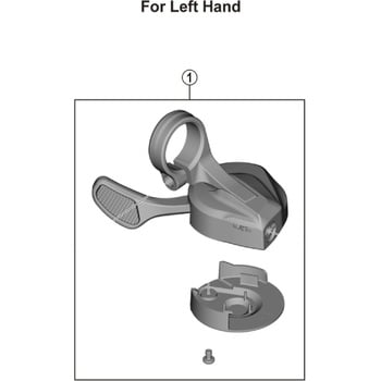 Y0GU98010 SL-M8100 シフティングレバーユニット(左用) 1個 SHIMANO