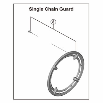 FC-E6100 44T用 シングルガード&ボルト SHIMANO(シマノ)